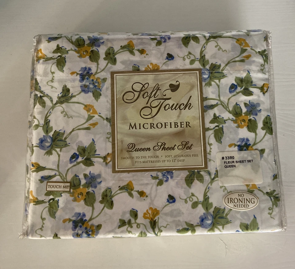 Juego de Sábanas Madison Microfibra Flor Floral Queen Sin Hierro Tacto Suave Nuevo Foto 1 de 2