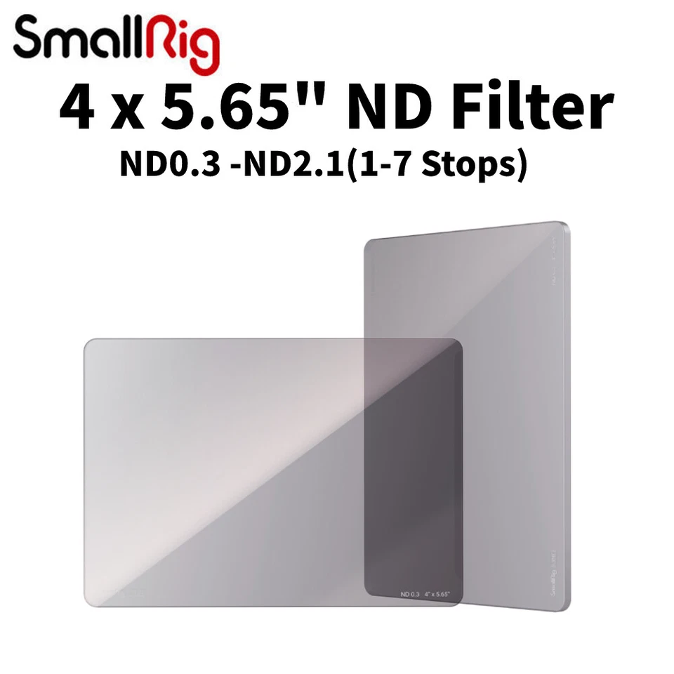 SmallRig CINE 4 x 5.65"ND Filter, ND0.3|ND0.6|ND0.9|ND1.2| ND1.5| ND1.8|ND2.1 - Image 1 of 1