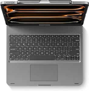 Schwenkbare Tastatur Hülle für 2024 Apple iPad Pro 13 Zoll (M4) A2925 A2926 A3007; Rot - Bild 1 von 6