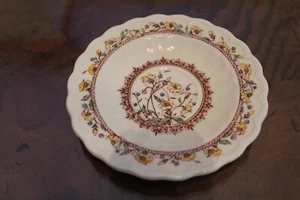 Plate Ceramic Hibiscus Plate by Vernon Kilns 4 1/2" Hand Painted - Picture 1 of 3