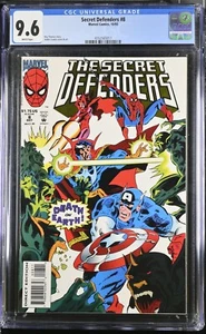 Secret Defenders #8 CGC 9.6 Spider-Man, Captain America, Scarlet Witch, Marvel - Picture 1 of 2