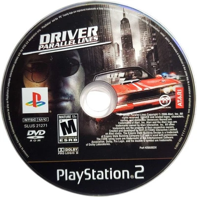 Scratch-Free - Driver Parallel Lines - Sony Playstation 2 Pristine Authentic - Image 1 of 4
