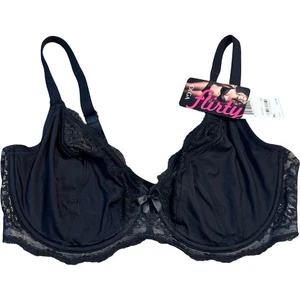 Sujetador Olga Flirty negro cobertura completa ribete de encaje con aros 40D GI9711A - Imagen 1 de 3
