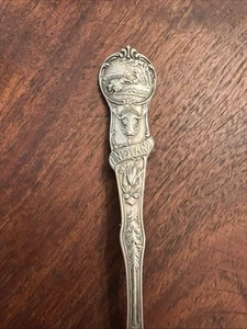 Vtg Manchester Silver Co. Sterling Indiana State Souvenir Spoon 5 3/4” - Picture 1 of 6