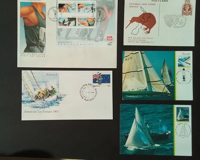 Five Covers Australian new Zealand  yachting Olympics america's cup X 139  A - Image 1 of 4