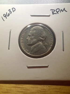 1963 D Jefferson Nickel  RPM, DDR - Image 1 of 4