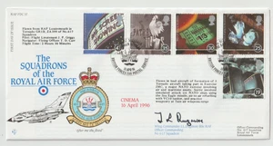 16/4/1996 UK GB FDC - Cinema Centenary - Squadrons of Royal Air Force - HANDSIGN - Picture 1 of 2