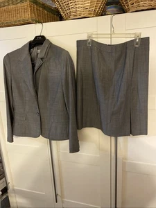 Traje Falda Mujer Kasper 2 Piezas Gris Talla 18 - Imagen 1 de 3