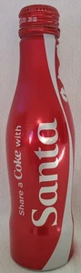 2015 Coca-Cola Share a Coke With Santa Aluminum Bottle Unopened - Picture 1 of 6