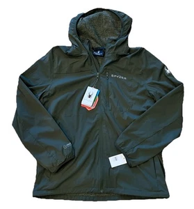Spyder Pro Wind Resistant Jacket Men’s Large Lightweight Olive Windbreaker  - Picture 1 of 9