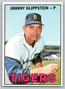 1967 Topps Johnny Klippstein #588 - Detroit Tigers - Picture 1 of 2