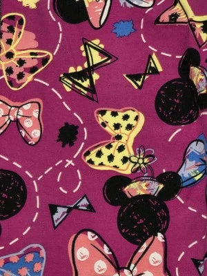 Lularoe OS Leggings-NWOT- Disney-Minnie Mouse-Pink with Bows and Hats *UNICORN* - Image 1 of 3