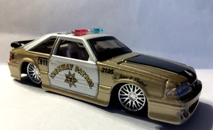 Highway Patrol 1993 Ford SVT Mustang Cobra FOX BODY MUSCLE DieCast Scale 1/64 - - Picture 1 of 5