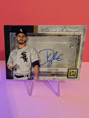 2020 Topps Museum Collection Dylan Cease Rookie On Card Auto /299  - Image 1 of 2