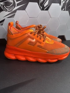 Versace Chain Reaction 'Orange Fluo' Gr. 44 US 10,5 - Bild 1 von 14