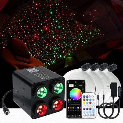 Kit de techo Twinkle Starlight 4 colores 36W 600 piezas para hogar de automóvil con aplicación y control remoto Foto 1 de 4