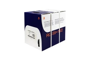 500Ft RG59 w/2x18AWG Power Black CM - Photo 1/2