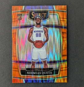 2021-22 Panini Basketball #72 Neemias Queta Orange Flash Prizm Concourse RC - Bild 1 von 2