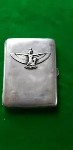 Zigarettenetui 800er mit königl.Gravur aus der Jugendstilzeit cigarette case !!! - Bild 1 von 4