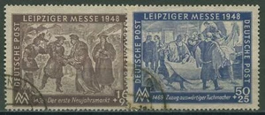 SBZ edición general 1948 Feria de Leipzig 198/99 sellado - Imagen 1 de 1
