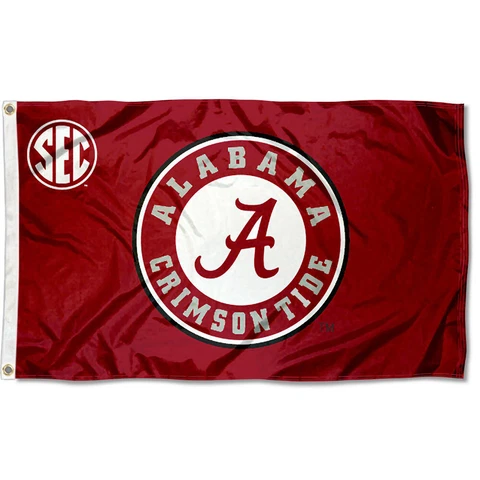Alabama Crimson Tide SEC Flag Large 3x5 Cover