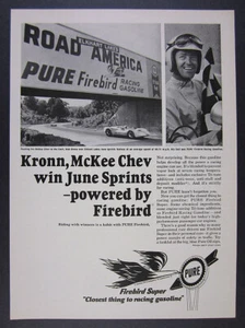 1966 Road America Mitchell Bridge photo Pure Racing Gasoline vintage print Ad - Picture 1 of 1
