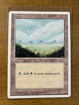 MTG✨PLAINS LAND (Alternate Version) ✨4th Edition NM/M J. Myrfors Art UNPLAYED - Image 1 of 3