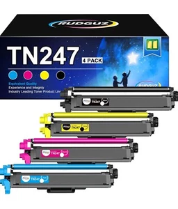 RUDGUZ TN247 TN-247 TN-243CMYK Compatibile per Brother TN-243CMYK TN243CMYK - Foto 1 di 8