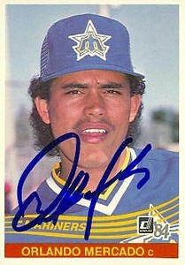 Orlando Mercado autographed Baseball Card (Seattle Mariners) 1984 Donruss #318