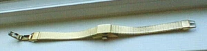 1950s VINTAGE ALSTA Bracelet Covered Watch WIND UP Non-Working 17 Jewels 10K RGP - Picture 1 of 8