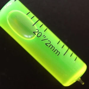 Vial de vidrio de nivel de repuesto pluma nivel de burbuja espiritual precisión 35 mm x 11 mm verde - Imagen 1 de 6