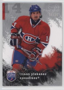 2007-08 Upper Deck Be a Player Platinum Player's Club /25 Tomas Plekanec #102