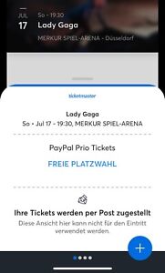 Lady Gaga Konzert – The Chromatica Ball in Düsseldorf - Stehplatz Tickets
