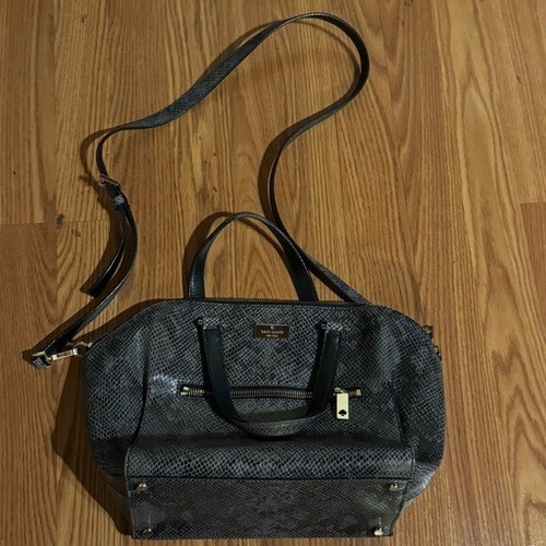 Borsa a tracolla donna esotica Kate Spade animale mucca nascondi pelle di serpente