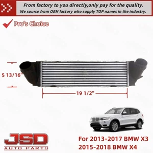 ✨17517823570 Tubocharger Intercooler Cooler Charge Air Fits 2013-2018 BMW X3 X4 - Picture 1 of 3