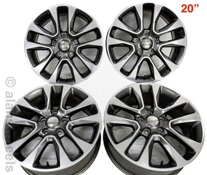 4 Jeep Grand Cherokee 20” Grey Polished Factory OEM Wheels Rims 9168 #3807  - Picture 1 of 12