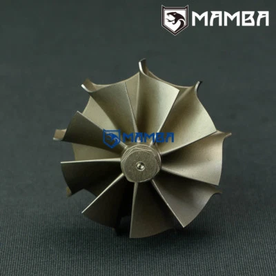 Roda de eixo de turbina turbo de alto fluxo 9 lâminas Garrett TA34 (56.5/65) - Imagem 1 de 4