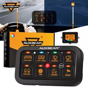 AUXBEAM RA80 8 Gang RGB Switch Panel LED Light Control For 03-07 Chevy Avalanche - Picture 1 of 12
