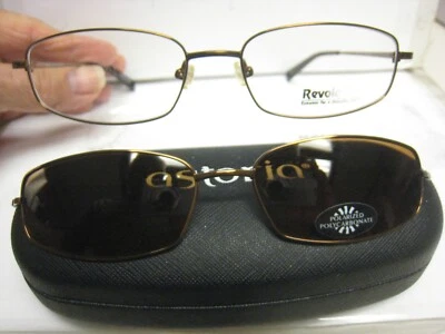  Revolution Eyeglass Frame W/ Magnet sun shade REV669 COCO 55-17-140 w/case  - Image 1 of 4
