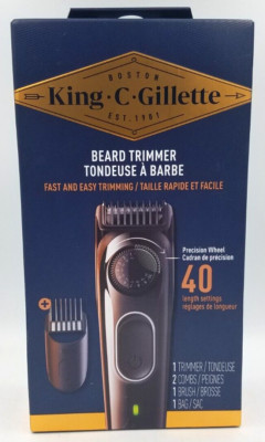 Gillette King C Beard Trimmer Set & 2 Interch...