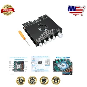 HiFi Bluetooth 5.1 Amplifier Board 220Wx2+350W with APP Control & Treble/Bass - Picture 1 of 11