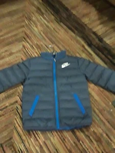NWT NIKE BOYS PUFFER ZIP UP JACKET NAVY Sz 3T - Picture 1 of 4