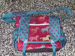 Garnet Hill girls pony print messenger bag. - Picture 1 of 5
