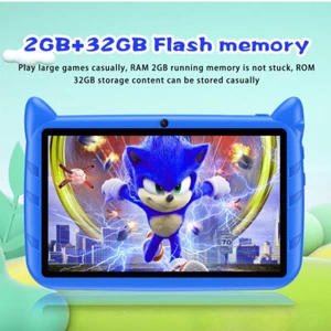 Kid Tablet 2GB RAM 32GB ROM, 1TB Expandable 2000mAh Battery Dual Camera 5G WiFi - Picture 1 of 9