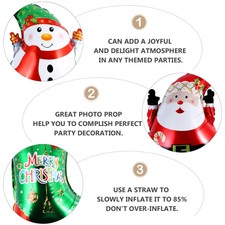 6pcs Christmas Balloon Unique Decorative Balloon for Party Festival Home
