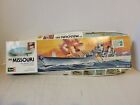 VINTAGE REVELL 1/535 SCALE USS MISSOURI "THE MIGHTY MO" PLASTIC MODEL KIT