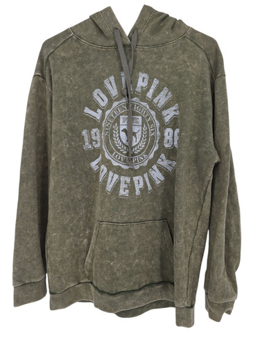 UNDERCOVER Felpa donna Victoria'S Secret rosa taglia media verde tasche nuova con etichetta