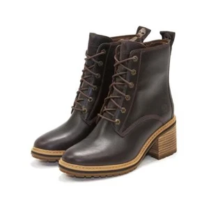 NEW Timberland Women’s Sienna High Waterproof Leather Side Zip Lace-Up Boots - Picture 1 of 8