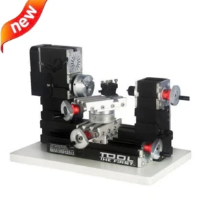 Mini torno máquina herramienta multifunción miniatura de metal motorizado hágalo usted mismo 12000 r/min - Imagen 1 de 2