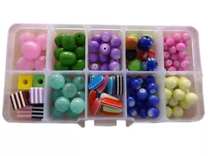 BASTELN + HOBBY PERLEN SETS (C) für SCHMUCKHERSTELLUNG HALSKETTEN + ARMBÄNDER DIY KITS - Bild 1 von 1